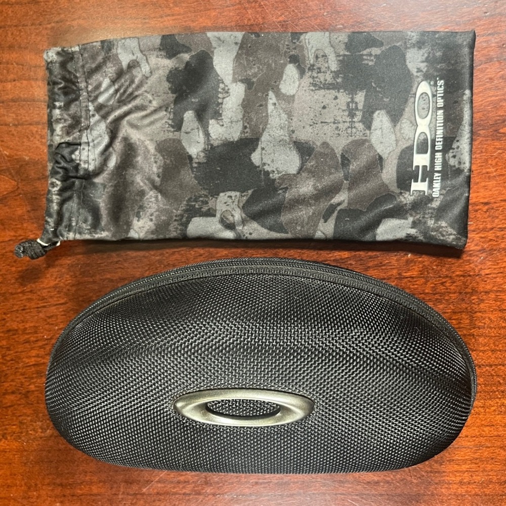 Oakley Black Hard Shell Sunglasses Case & Special Forces SI Elite Camo Pouch Euc
